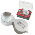 10x-30x Jewelry Diamond Jewelry Loupe Magnifier Tool Eye Magnifier Magnifying Glass Equipments Triplet Jewelers Eye Glass. 
