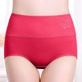 Women Underwear High Waist Cotton Panties Full Coverage Ladies Briefs- 1Pcs - Panty.