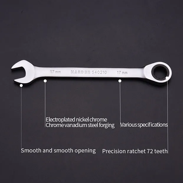 Harden%207Pcs%20Fixed%20Combination%20Gear%20Spanner%20Set,%20Metric%20Ratcheting%20Wrench%20Ring%20n%20Open%20End%20Ratchet%20Spanner%20Set%20540117%20-%20Image%204