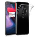 OnePlus 6 Premium Silicone Case Crystal Clear Soft TPU Ultra-Thin Transparent Flexible Protective Mobile Phone Back Cover.