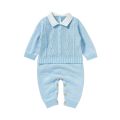 Newborn Baby Romper Cotton Knitted Toddler Girls Clothes One Piece Overall Infant Boy Jumpsuit Outfit For Kids From 0 To 1 Year. 