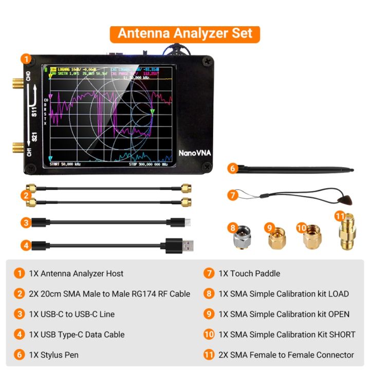 OUMERY%20Upgraded%20Version%20NanoVNA-H%20Vector%20Network%20Antenna%20Analyzer%2010KHz-1.5GHz%20MF%20HF%20VHF%20UHF%20with%20SD%20Card%20Slot%20-%20Image%202