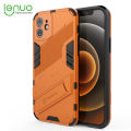 Lenuo Punk-Casing For iPhone 12 Back Cover Eight-Color Anti-Fall And Anti-Slip Phone Bracket Lens Protection Cover Lovers Case.