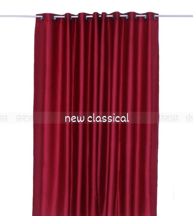 Synthetic  Curtain ( porda) Solid colour - Maroon , Cream  from New classical home tex. - Porda