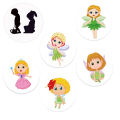 5PCS/set Cartoon Pee Target Pot Stickers Children's Color Changing Stickers Podazz.