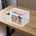 Lock Box Durable Transparent Box with Password Lock for Cabinet Office Home.