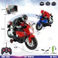 1: 20 light music remote control motorcycle with USB cable rechargeable battery.