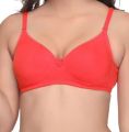 Soft Foam Padded Bra For Girls And Women Red-1 Piece.