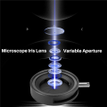 Manual Aperture Adjustable Mechanical Iris Diaphragm Iris Diaphragm for Digital Camera Microscope Iris Lens SK12.