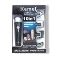 Kemei KM -1015 10 in 1 Electric rechargable Waterproff  Nose Ear Body Hair Beard Trimmer. 
