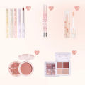 FLORTTE Jelly Lipstick Eyeshadow Set Floria First Kiss Love Series Lip Gloss Mirror Water Light Lip Glaze Beauty Cosmetics Sets OutlierO.