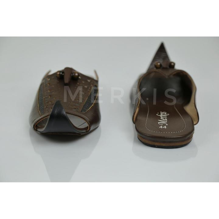 Merkis Brown Leather Kolhapuri Sandal For Men S 225