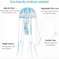 Artificial Swim Luminous Jellyfish Aquarium Decoration Silicone Odorless Plants Luminous Fish Tank Ornaments Landscape Supplies.