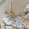 Tank Top Women Built In Bra Spaghetti Strap Crop Tops Womens V-neck Skinny Camis Female Casual.