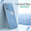 Cover Zone Samsung Galaxy A71 4G 6D Plating Soft Case Luxury Silicone Square Casing for Samsung A71 4G - Durable and Reliable - Phone Back Cover. 