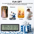 Big Digital Countdown Days Timer Clock - 999 Days Count Down Clock Timer for Graduation Lab Kitchen (Black). 