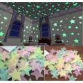 Radium Sticker Moon & Star 8-10pis- Wall Sticker Bazar Guru.
