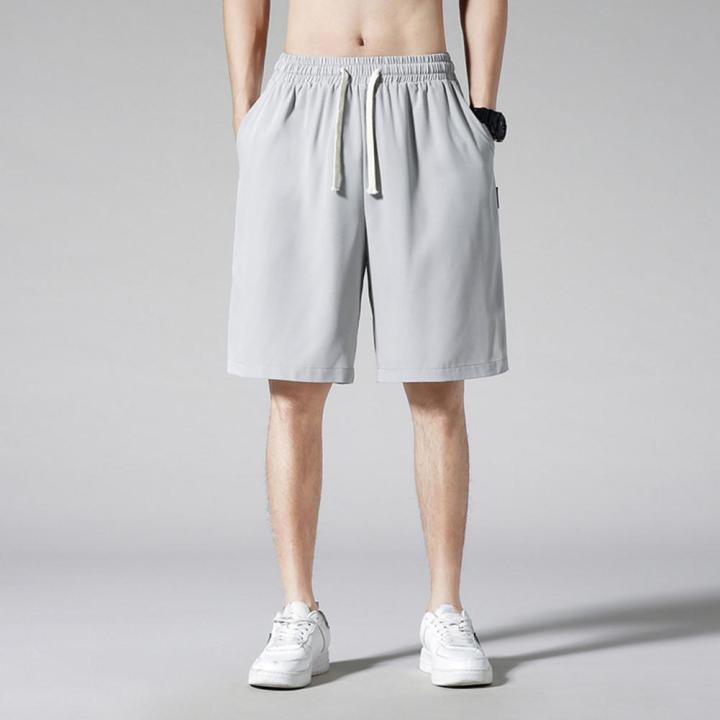 Men%20Beach%20Shorts%20Slant%20Pockets%20Elastic%20Waist%20Drawstring%20Breathable%20Solid%20Color%20Summer%20Male%20Casual%20Short%20Pants%20Trousers%20-%20Image%204