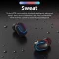 Wireless Bluetooth Earphone IPX7 Waterproof Smart Touch Earbuds Headset LED Display Headphone with 1800mAh Charging Box. 