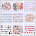 30pcs/Lot Multistyle Drop Oil Colorful Enamel Charms For Jewelry Making Pendants KC Gold Color Metal Heart Butterfly Accessories.