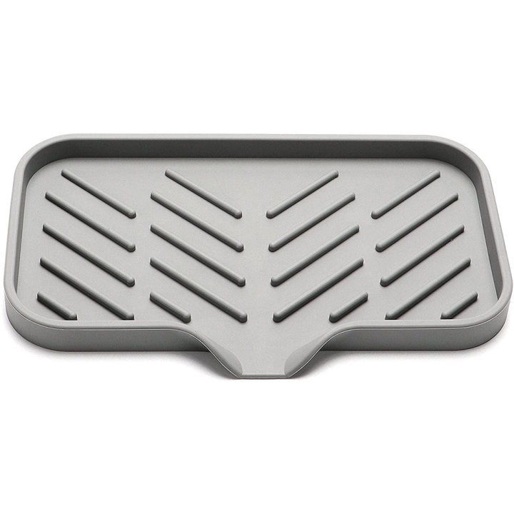 Silicone Kitchen Soap Tray, Sink Tray Drain Sponge Rack, Sink Storage
