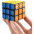 Speed Magic Cube 3x3 Build-on Brick Magic Cube Brain Teaser Puzzle and Bricks Toy in 1 for Kids Gift. 