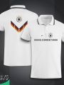 Germany Short Sleeve Collar Polo Football Jersey For Men - Half Sleeve Collar Polo Rebon t shirt - Germany Jersey. 