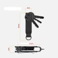 Key Organizer Compact Holder Metal Key Chain Minimalist key case holder for keychain Secures 1-5 Keys.