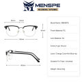MENSPE Men Glasses Computer Glasses Photochromic Eyeglasses Fashion Semi Frame Clear Lens Glasses Blue Light Blocking Glasses Anti-blue Lens Eyes Protection Eyewear. 