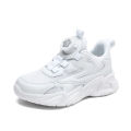 Children Casual Shoes Kids Sneakers for Boys and Girls Solid White Shoes Mesh Breathable Running Sports Tenis Chunky Sneakers.