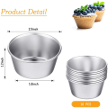 60 Pieces Individual Molds Pudding Molds Cups Mini Chocolate Molten Pans Non-Stick Cupcake Cake Cookie Pudding Mold.