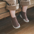Step boots rubber shoes toddler socks shoes anti slip color soft cut-and-sew baby girl child pure baby shoes newborn first walker men.