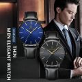 2022 Luxury Business Men Watches Men Gold Watch Ultra Thin Mens Watches Leather Quartz Watch Man Wristwatch horloge mannen. 