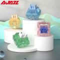 AJAZZ AS Series Switch Clicky Linear Tactile Silent RGB Mechanical Keyboard 3 Pins Transparent Gaming PC Blue Yellow Green Pink.