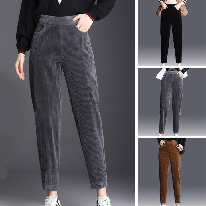 Thermal%20Fleece%20Winter%20Warm%20Jogging%20Bottoms%20Corduroy%20Women%20Pants%20-%20Image%204