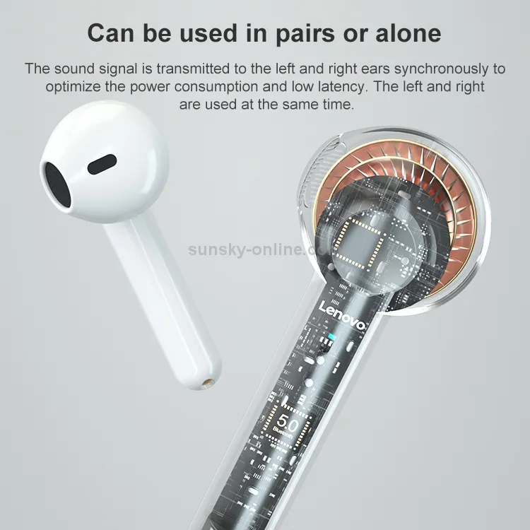 Lenovo XT89 TWS Hifi Level Dual Frequency Dynamic Coil Bluetooth