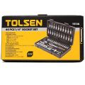 TOLSEN 46Pcs Socket Ratchet Wrench Set (1/4" Drive) Industrial Series  Model: 15138. 