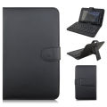 Universal Tablet Case With Keyboard Stand Function Travel Portable Sleeve Removable Keyboard Cover PU Leather Keyboard Folio Case Cover Compatible For 7/8 Inches IOS Android Windows System Tablet. 