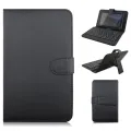 ph Universal Tablet Case With Keyboard Stand Function Travel Portable Sleeve Removable Keyboard Cover PU Leather Keyboard Folio Case Cover Compatible For 7/8 Inches IOS Android Windows System Tablet. 