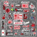 40pcs/bag mix design waterproof japanese jdm stickers for motorcycle decal sticker. 