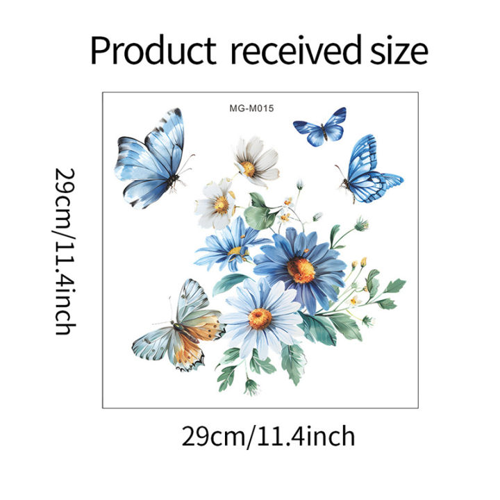 Toilet%20Stickers%20Watercolor%20Floral%20Chrysanthemum%20Butterfly%20Wall%20Stickers%20Durable%20Waterproof%20Bathroom%20Decor%20With%20Self-adhesive%20-%20Image%202