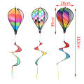 1PC Striped Hot Air Balloon For Children Toy Random Color Gift Wind Spinner.