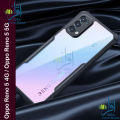 Xundd Back Cover for Oppo Reno 5 4G / Oppo Reno 5 5G Transparent Hybrid Hard PC Back Bumper. 
