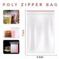 Zip/Zipper Lock Poly Bag- 5 x 7 inch Pack of 25 Piece. 