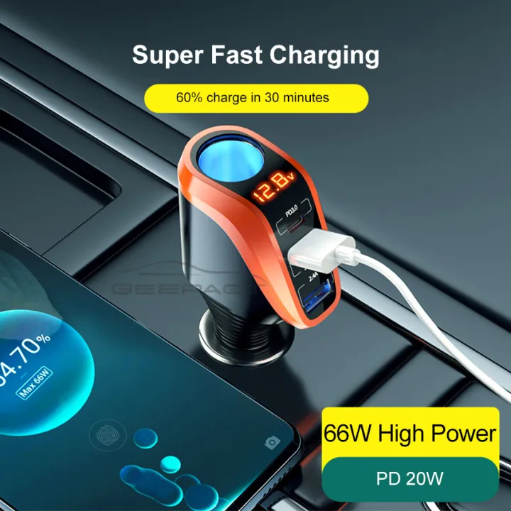 %E3%80%90FUPANG%E3%80%91Geepact%20Charge%203%20USB%20car%20fast%20charger%20ci-Garette%20lighter%20digital%20LED%20voltage%20display%20Super%20Charge%20power%20delivery%20Quick%20Charge%20support%2012v%2024V%20car%20-%20Image%204