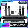 Paulkitson AD4Q True Diversity Digital Professional Wireless Microphone 4-Channel Beta58A/87A/500/600/900MHZ For Outdoor Stage.
