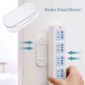 2PCS/Set Wall-Mounted Self-Adhesive Desktop Socket Fixer/ Self-Adhesive Power Strip Holder/Punch Free Hanging Fixator /Seamless Storage Holder.