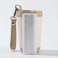Premium Leather Portable Milk Warmer with 5200mAh Battery - Electric Bottle Insulation Cover. 