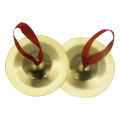 Finger Cymbals Finger Musical Instrument Belly Dancing Finger Dancing for Dancer Party Pair Gold.
