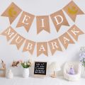 Ramadan Mubarak & Eid Mubarak Card Banner For Ramadan & Eid Decoration and Celebration.